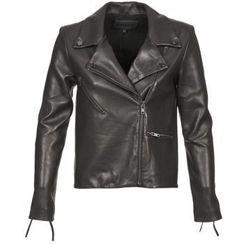 LEON JCKT  women's Leather jacket in Black