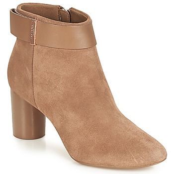 MHARIA  women's Low Ankle Boots in Beige