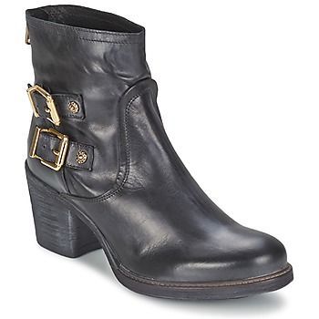 LODU  women's Low Ankle Boots in Black