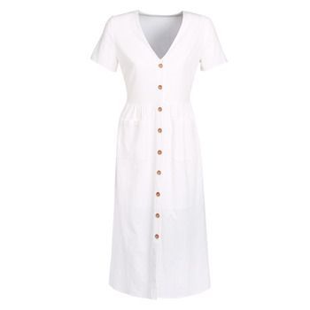 KIGAGE  women's Long Dress in White