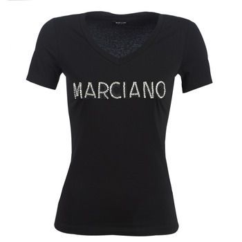 LOGO PATCH CRYSTAL  women's T shirt in Black