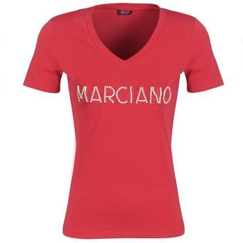 LOGO PATCH CRYSTAL  women's T shirt in Red