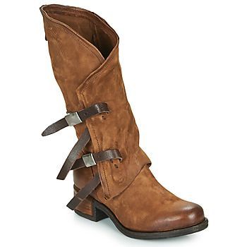 ISPERIA BUCKLE  women's High Boots in Brown