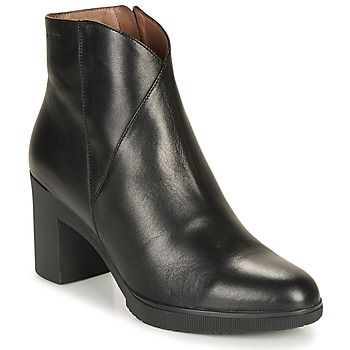 M3727-VELVET-NEGRO  women's Low Ankle Boots in Black