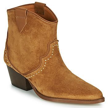 LOUELLA  women's Low Ankle Boots in Brown