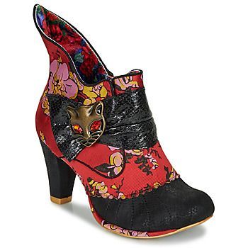 MIAOW  women's Low Ankle Boots in Red