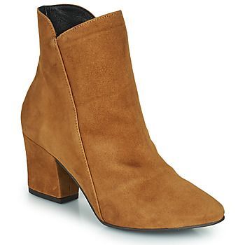 JORDENONE  women's Low Ankle Boots in Brown