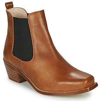 MERKATO  women's Low Ankle Boots in Brown