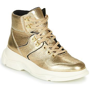 MACAONE  women's Low Ankle Boots in Gold