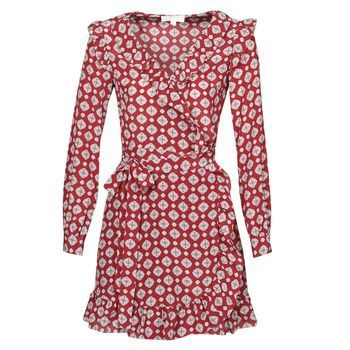 LUX PINDOT WRAP DRS  women's Dress in Red