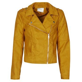 JDYNEW PEACH  women's Leather jacket in Yellow