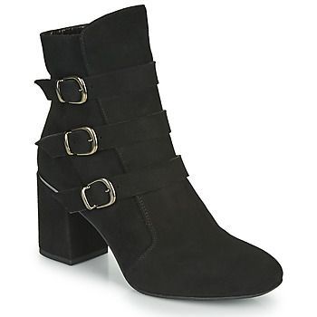 JAMIKOU  women's Low Ankle Boots in Black