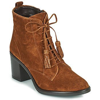 MAGICIENNE  women's Low Ankle Boots in Brown