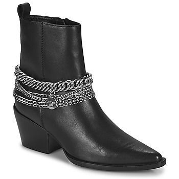 JUKESON  women's Low Ankle Boots in Black