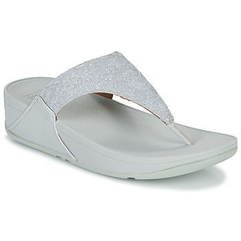 LULU SHIMMER TOE POST  women's Flip flops / Sandals (Shoes) in Silver