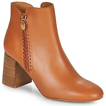 LOUISEE  women's Low Ankle Boots in Brown