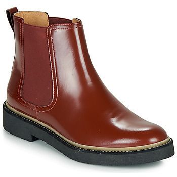 OXFORDCHIC  women's Mid Boots in Red. Sizes available:4,5,6,6.5 / 7,8