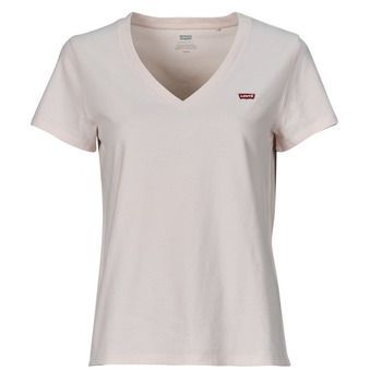 Levis  PERFECT VNECK  women's T shirt in Pink