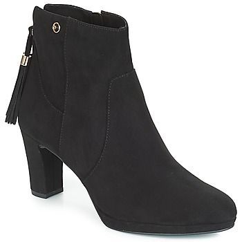 MAURA  women's Low Ankle Boots in Black. Sizes available:3.5,4,5,6,6.5,7.5