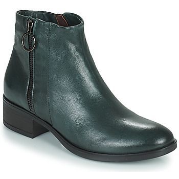 NARLINE  women's Mid Boots in Green. Sizes available:3.5,4,5,5.5,6.5,7.5,8,2.5