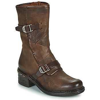 NOVASUPER BUCKLE  women's Low Ankle Boots in Brown. Sizes available:3,4,5,6,7,8,9