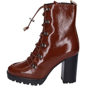 EY232  women's Low Ankle Boots in Brown