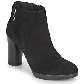 ANYLLA HIGH  women's Low Ankle Boots in Black. Sizes available:3,4,5,6,7,7.5