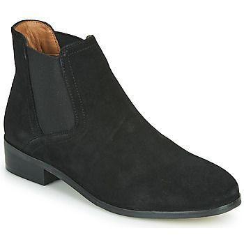 UZOU  women's Mid Boots in Black. Sizes available:3,4,5,6.5