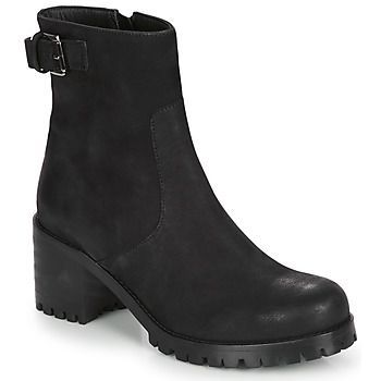 INDIRA  women's Low Ankle Boots in Black. Sizes available:7.5