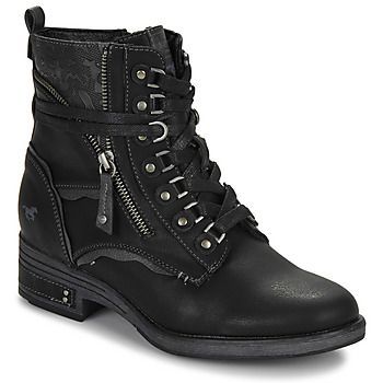 1293601-9  women's Mid Boots in Black