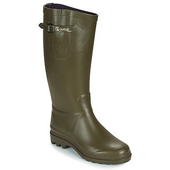 AIGLENTINE  women's Wellington Boots in Green. Sizes available:2.5
