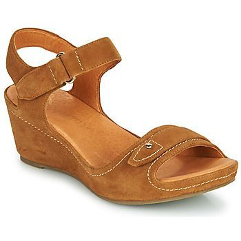 DARDA  women's Sandals in Brown. Sizes available:3,4,5,6,7,8