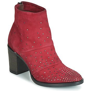 FALCAO  women's Low Ankle Boots in Red. Sizes available:4,5.5,6.5