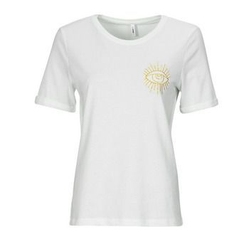 ONLLEAH  women's T shirt in White