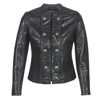 CMILI  women's Leather jacket in Black. Sizes available:UK 6,UK 8