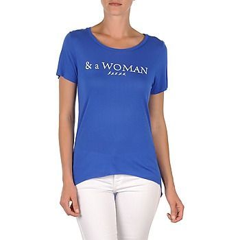 TEMMY WOMAN  women's T shirt in Blue. Sizes available:EU XS