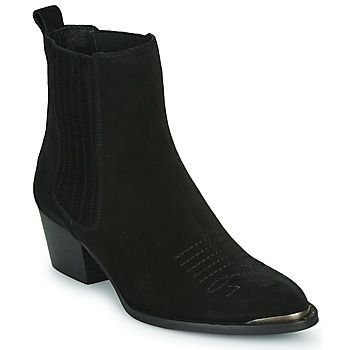TIAG SUEDE  women's Low Ankle Boots in Black. Sizes available:3.5,4,5,5.5,6.5,7