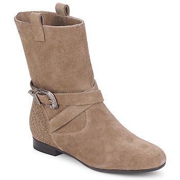 TAMA  women's Mid Boots in Brown. Sizes available:5.5