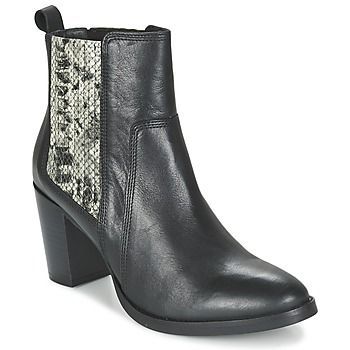 FLARA  women's Low Ankle Boots in Black. Sizes available:3.5,7