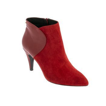 ROSALINE  women's Mid Boots in Red. Sizes available:5,6,6.5,7.5