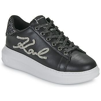 KAPRI Signia Rhinestone Lo  women's Shoes (Trainers) in Black