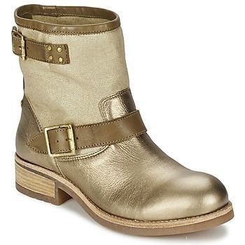 NEIL  women's Mid Boots in Gold. Sizes available:3.5