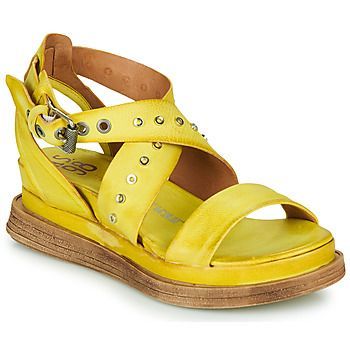 LAGOS 2  women's Sandals in Yellow. Sizes available:3,4,6,7,8,9