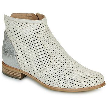 S1174P  women's Mid Boots in White