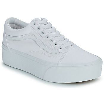 UA Old Skool Stackform TRUE WHITE  women's Shoes (Trainers) in White