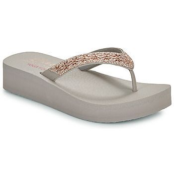 VINYASA - WILD DAISIES  women's Flip flops / Sandals (Shoes) in Beige