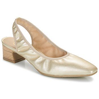women's Court Shoes in Gold