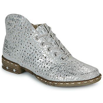 women's Mid Boots in Silver