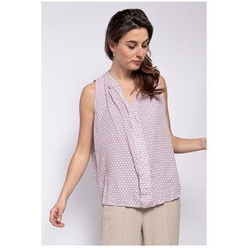 TP25-PINK  women's Blouse in Pink. Sizes available:Unique