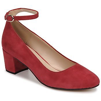 PRISCA  women's Court Shoes in Red. Sizes available:3.5,4,5,6,6.5,7,3